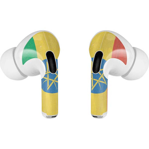 Ethiopia Flag Distressed AirPods Skins